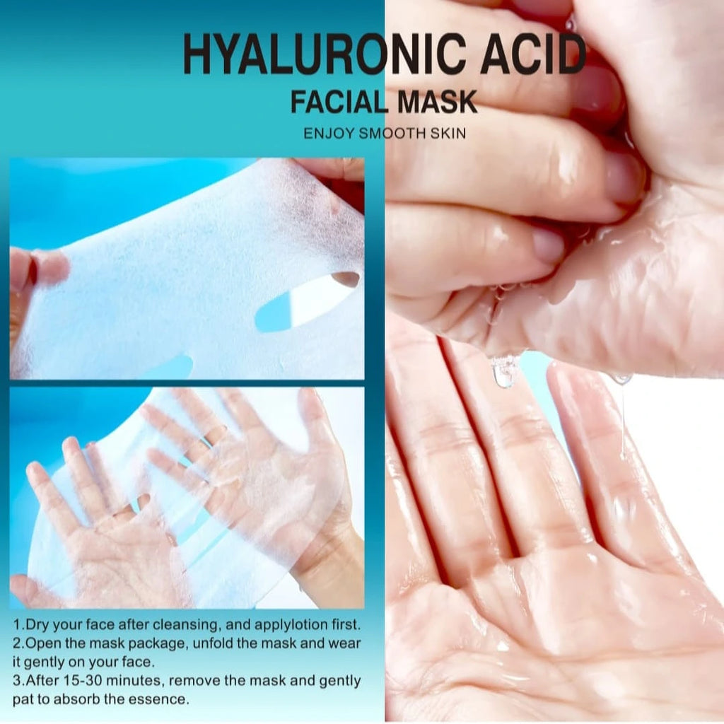Mască facială cu acid hialuronic 5+5 GRATUIT