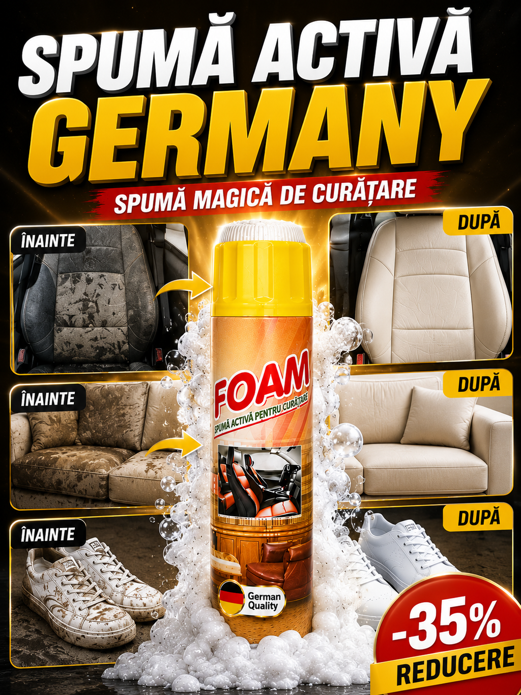 SPUMĂ ACTIVĂ GERMANY 650ML