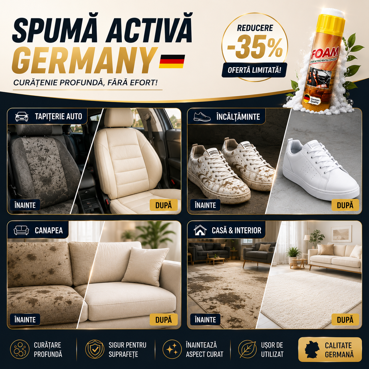 SPUMĂ ACTIVĂ GERMANY 650ML