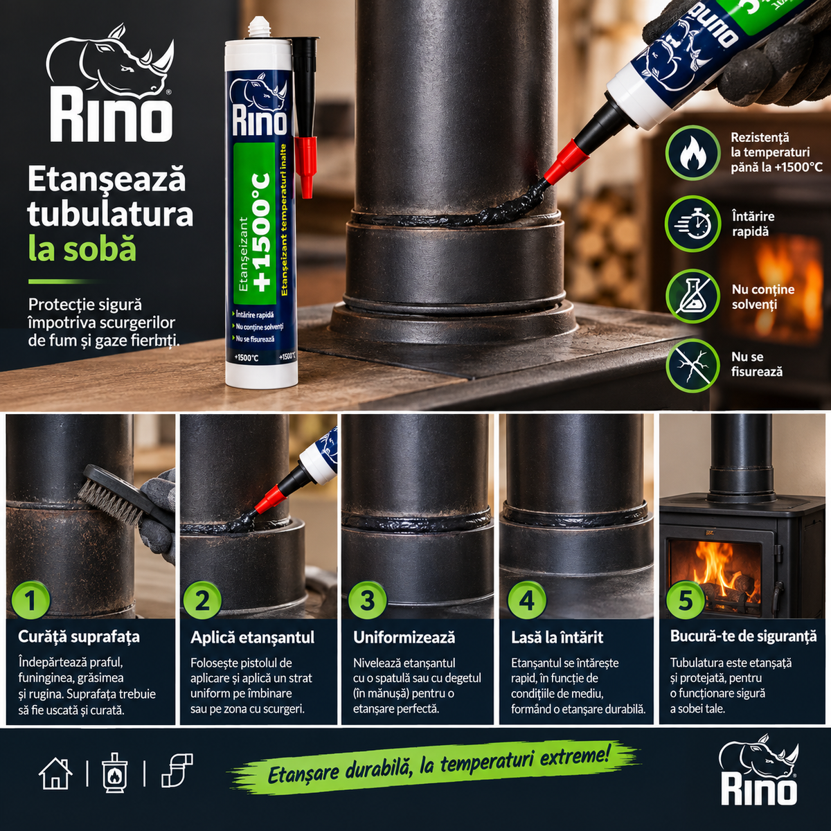 Etanșant Temperatură +1500gr.C