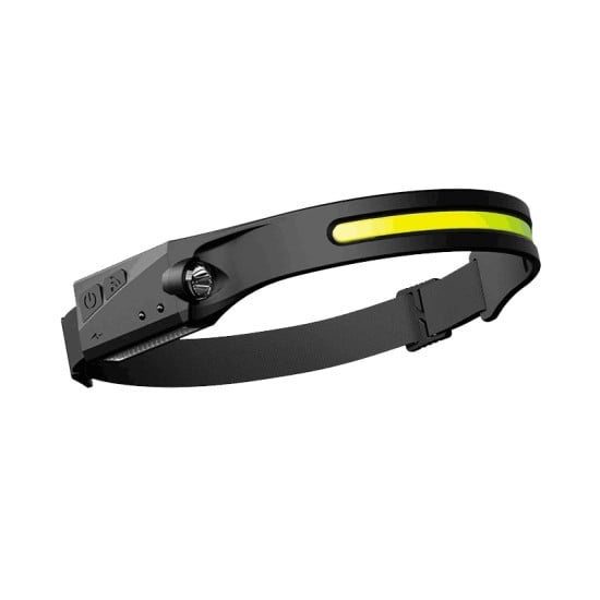 Lanterna LED pentru cap cu senzor