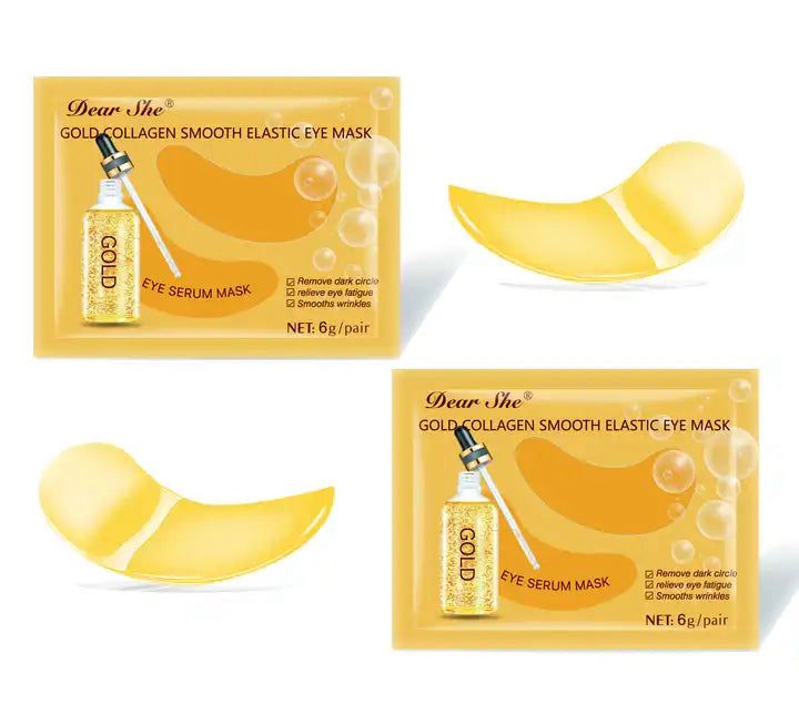 Mască pentru ochi cu colagen și aur 20set.