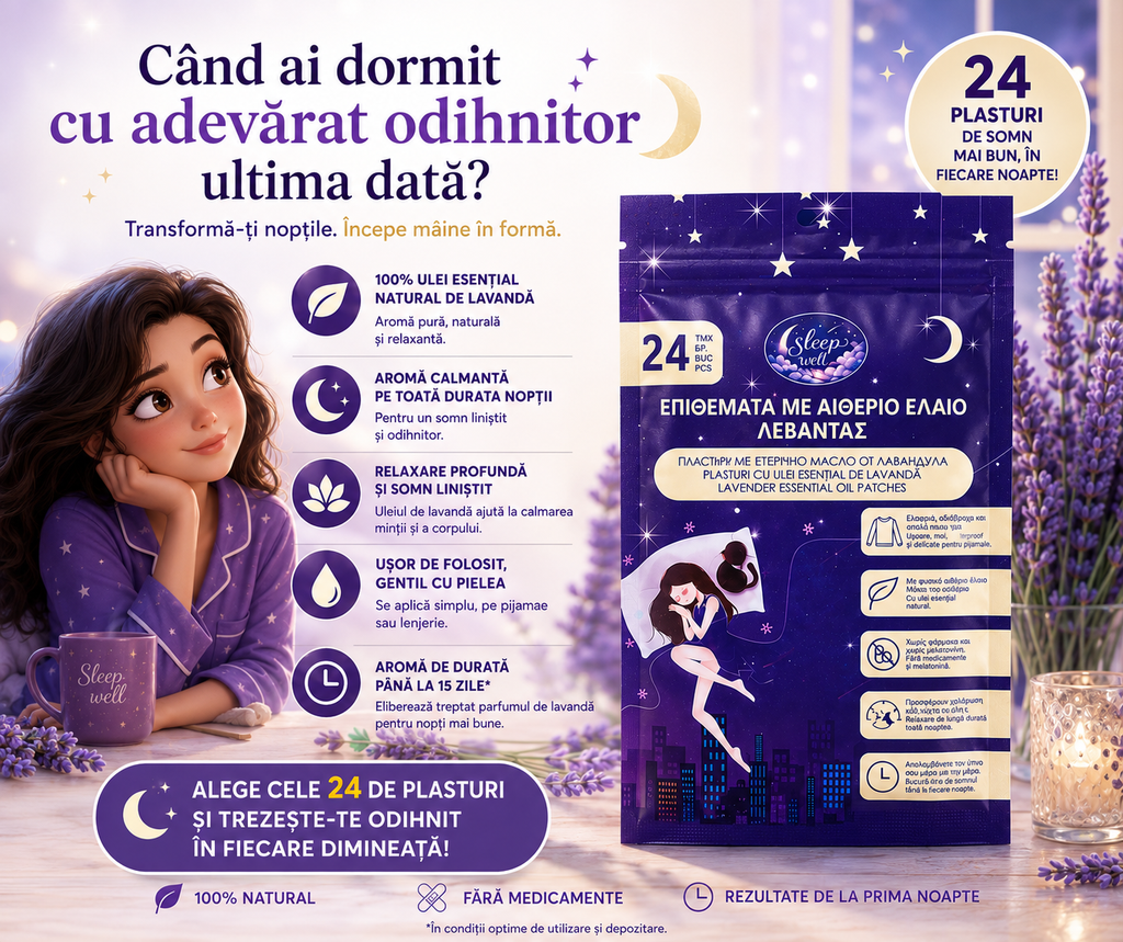 Plasturi pentru somn cu lavanda 24buc.