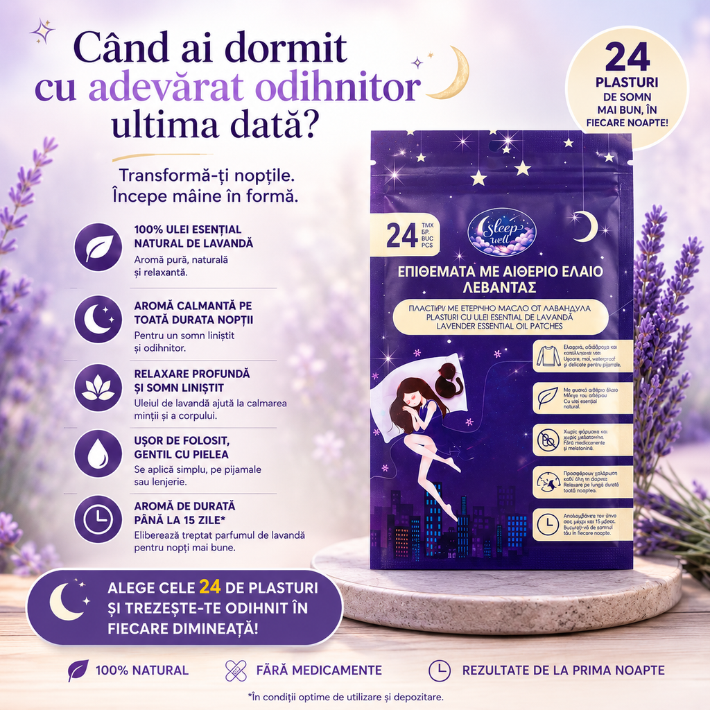 Plasturi pentru somn cu lavanda 24buc.