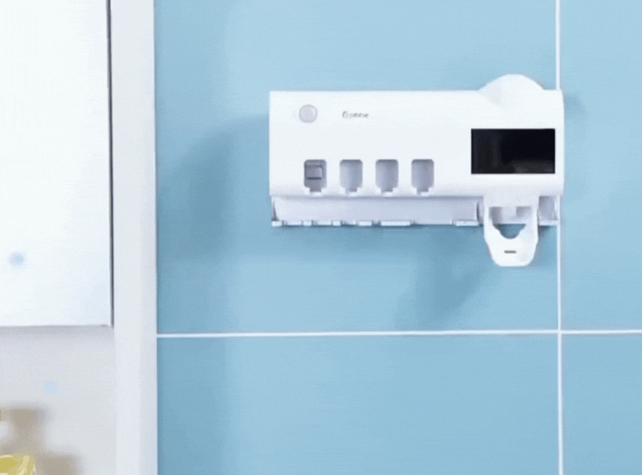 Suport smart periuțe de dinți cu sterilizare UV