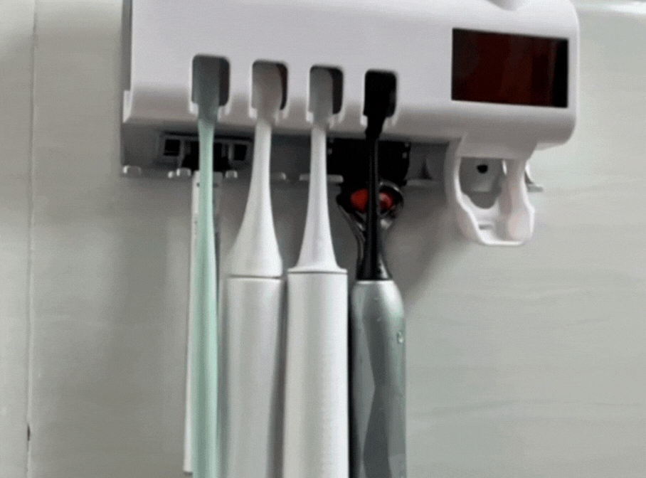Suport smart periuțe de dinți cu sterilizare UV